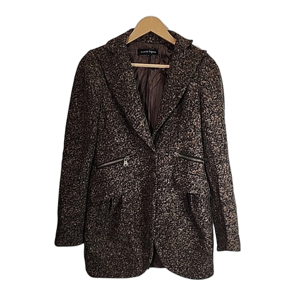 Nanette Lepore Fleece wool coat size 2